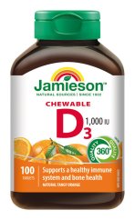 Jamieson Vit.D3 1000IU pomeranč tbl.100