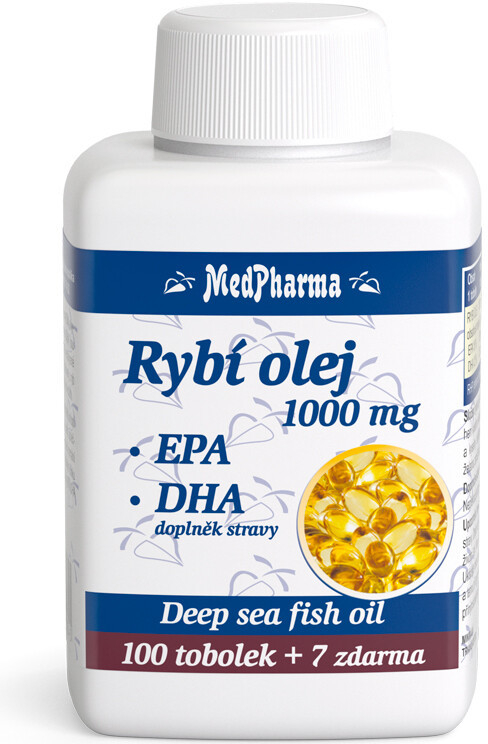 MedPh Rybí olej 1000mg+EPA+DHA 107tbl.