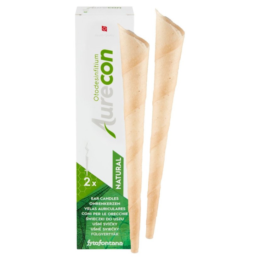Aurecon usni svicky Natural 2ks