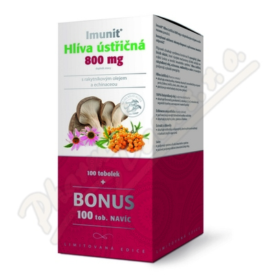 Hlíva ústř.800mg rak.+echin.Imun 100+100