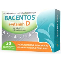 BACENTOS + vit D oral probiotikum 30tbl.