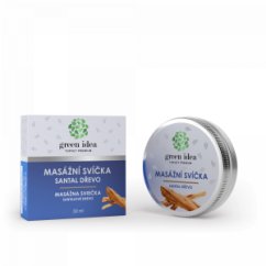 GREEN IDEA Masážní svíčka - Santal dřevo