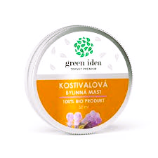 Green idea Kostivalová mast 50 ml  Pro regeneraci a zklidnění