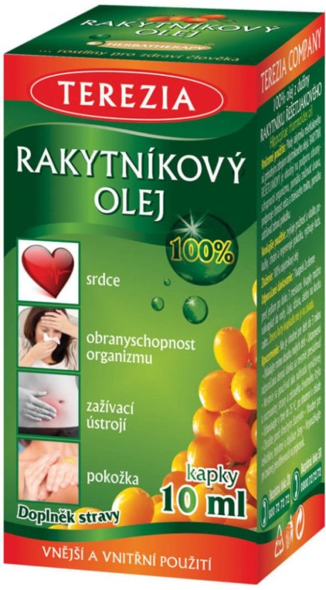 TEREZIA Rakytnikovy olej 100% kapky 10ml