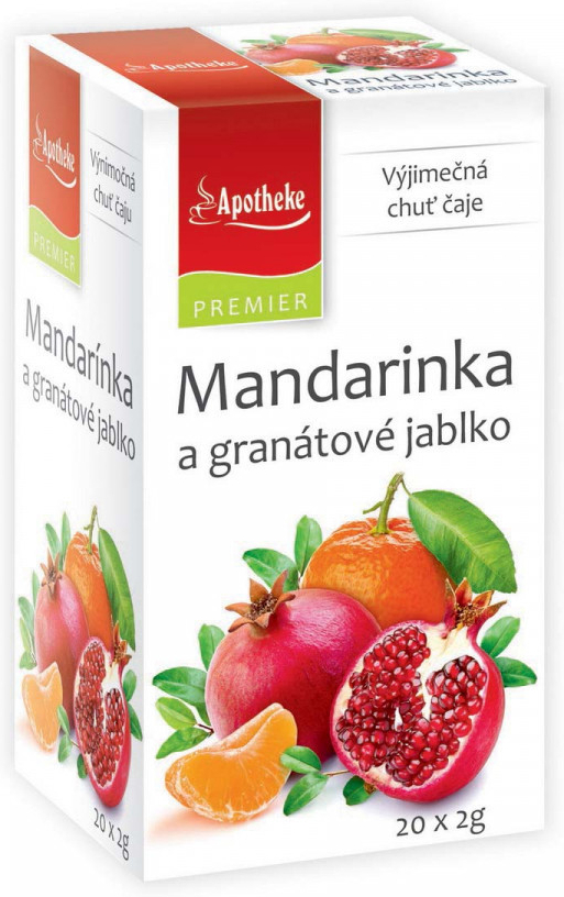Čaj Mandarinka+granát.jablko 20x2g APOTH