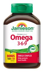 Jamieson Omega 3-6-9 1200mg tob.150+50