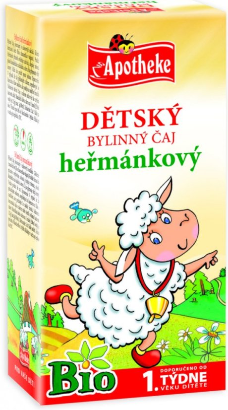 Čaj dět.BIO Heřmánek Ovečka 20x1g APOTH.