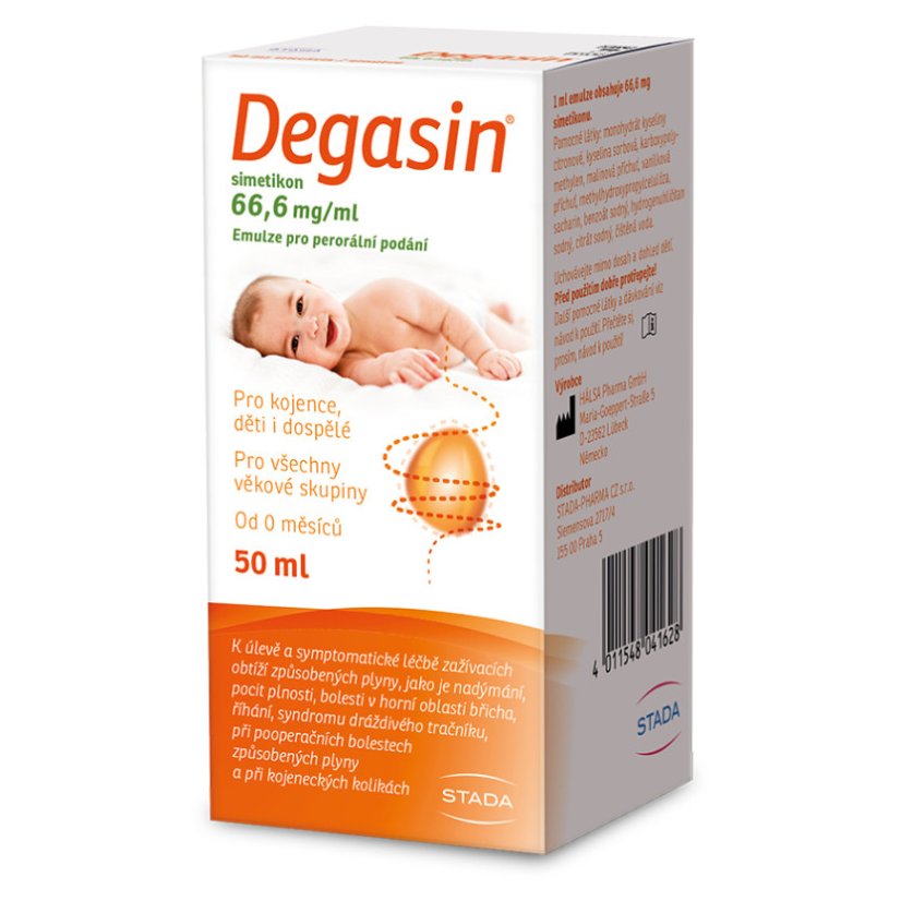 Degasin simetikon 66.6mg/ml emulze 50ml