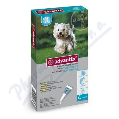Advantix-psy s.o.4-10kg a.u.v.4x1ml