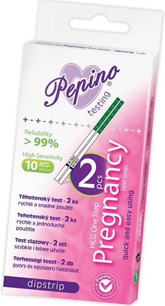 Pepino Těhotenský test Dipstrip 2ks
