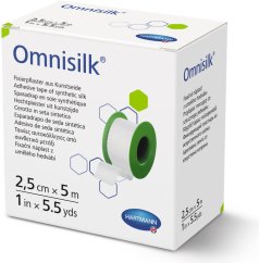 Omnisilk náplast bílé hedvábí 2.5cmx5m