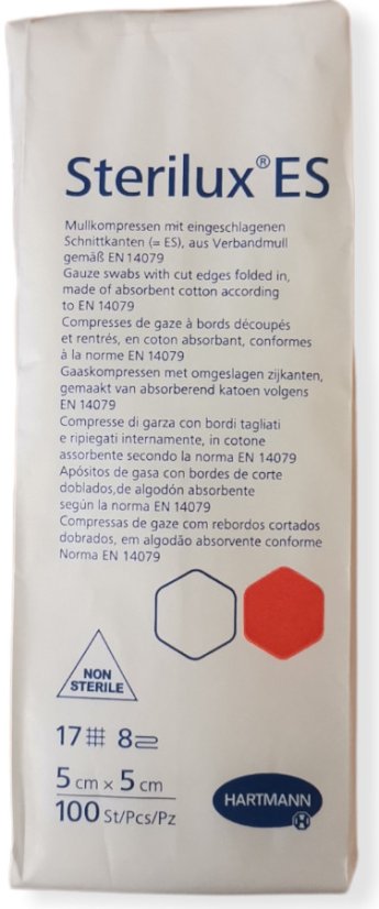 Gáza Sterilux nes.5x5cm/100ks 17vl/8vrs
