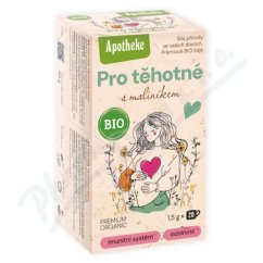 Čaj BIO Pro těh.s malin.20x1,5g APOTHEKE