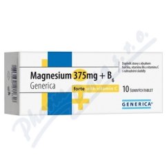Magnesium 375mg+B6 for.+Vit.C tbl.10eff