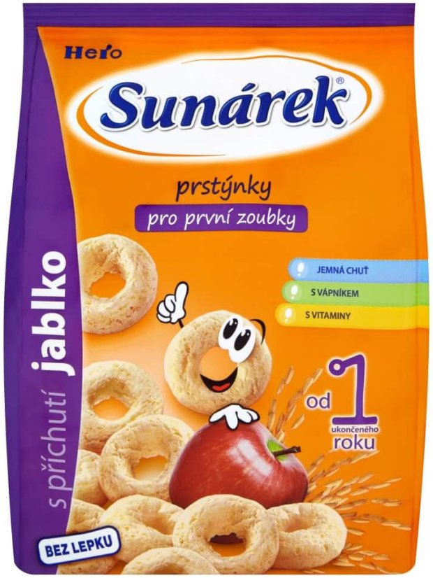 Sunar dět.snack jabl.prstýnky50g49800050