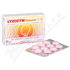 LYZOZYM Imuno C D Selen+vit.E+K cuc.20t